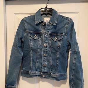AG Jeans Women’s Robyn Medium Blue Fitted Denim Jacket EMP4087PSTY Size M